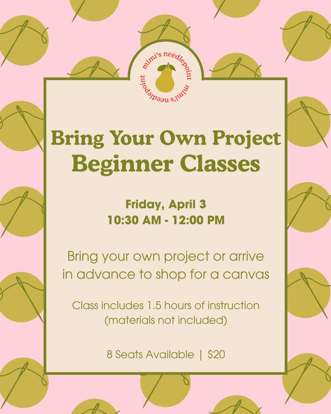 Bring Your Own Project Beginner Class | April 3