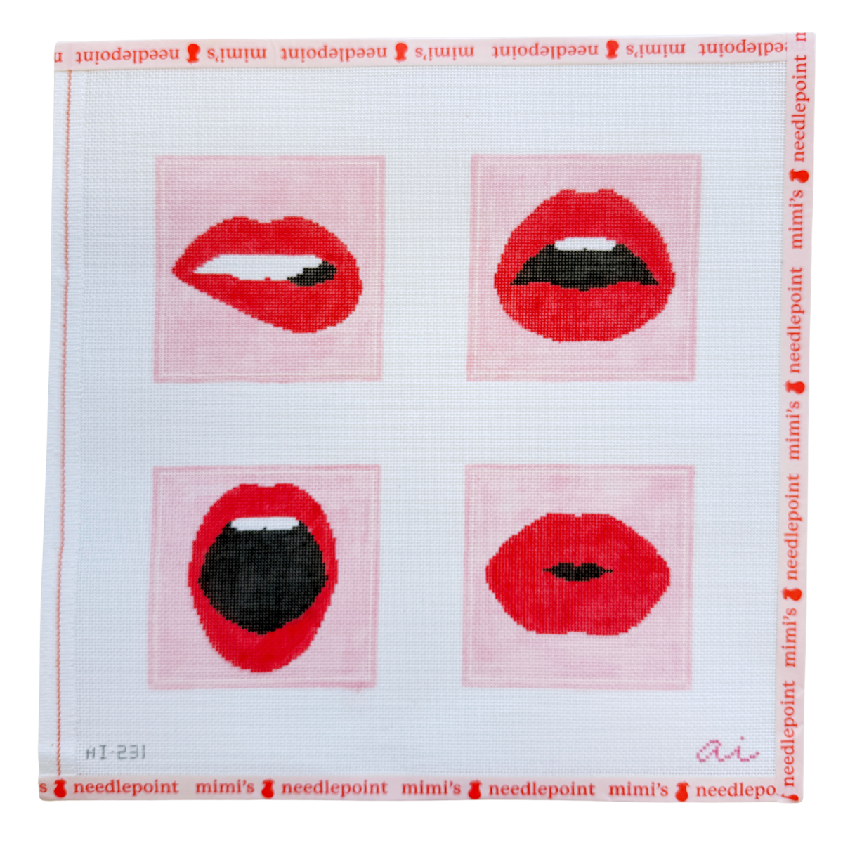 Red Lips Coaster Set