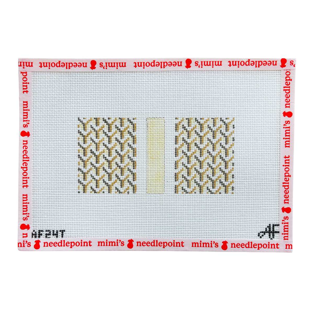 Y Pattern Eyeglass Case Tan - 14 Mesh