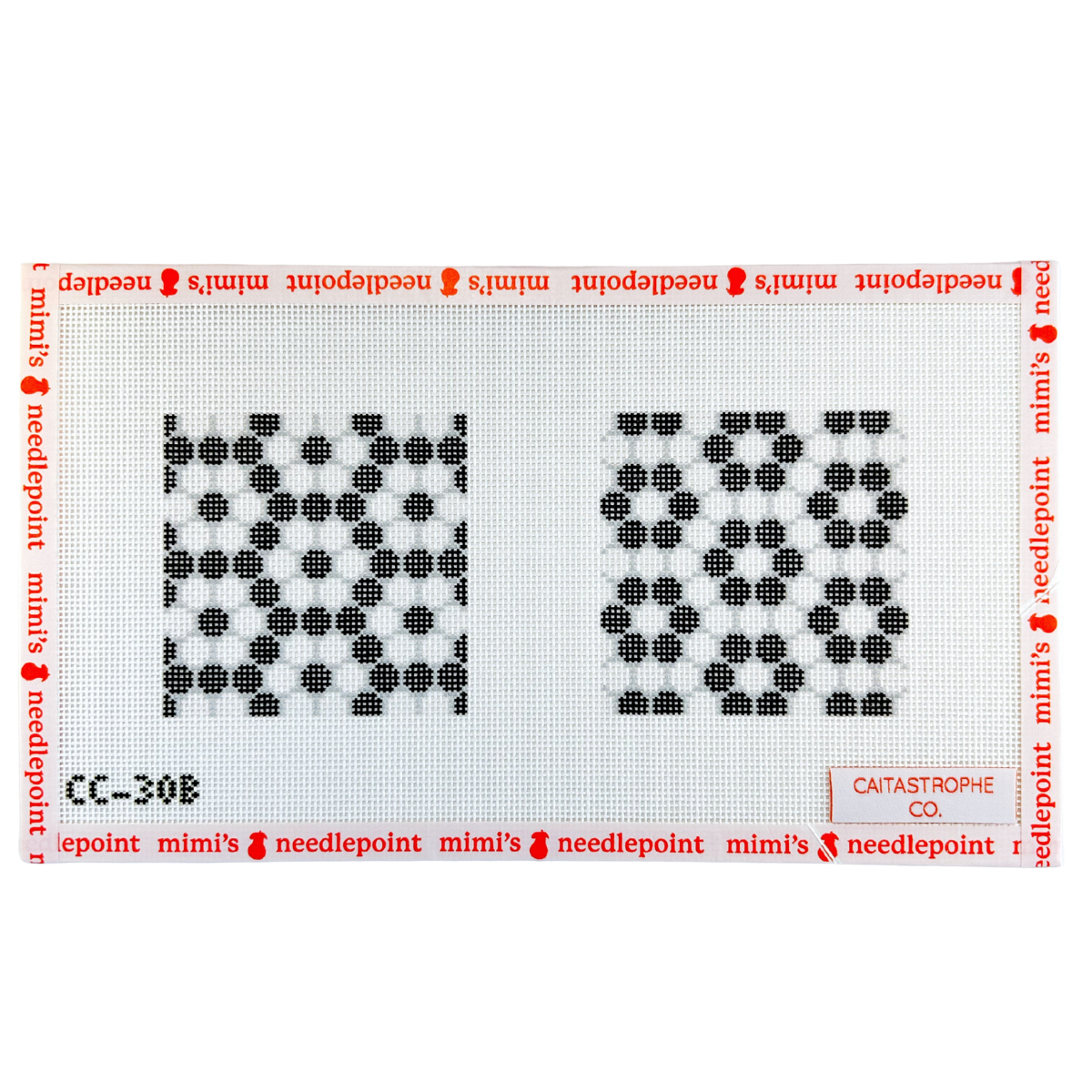 Bistro Tiles Daisy Coaster Duo Black