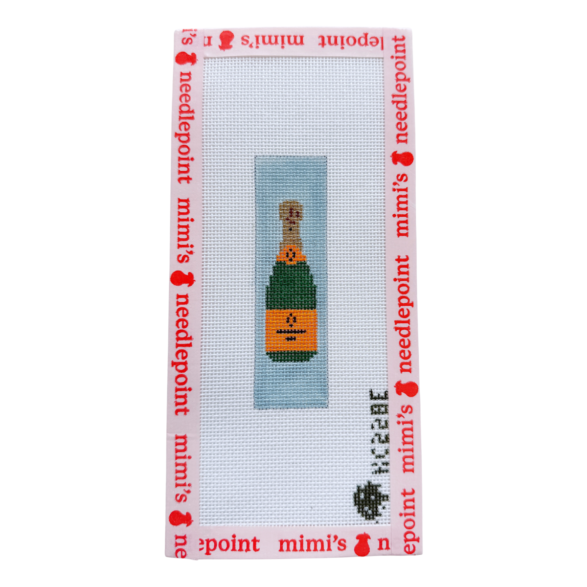 Champagne Bottle Blue Keychain