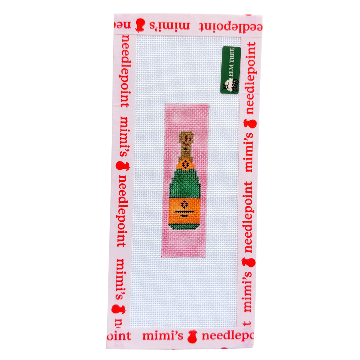 Champagne Bottle Pink Keychain