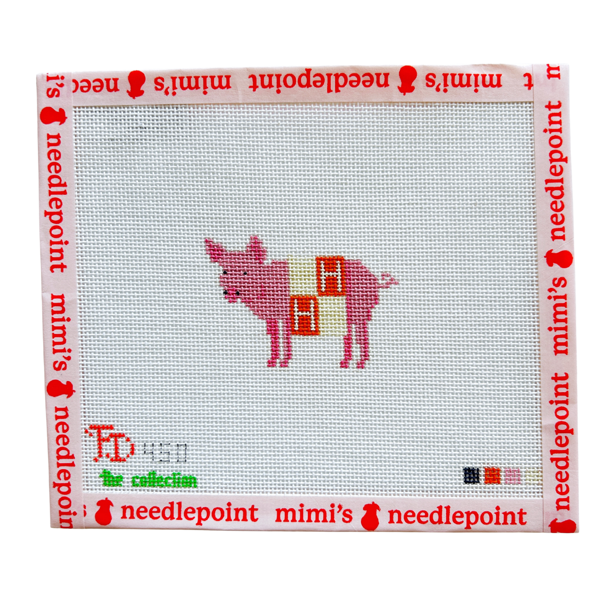 Pig in H Blanket Luggage Tag
