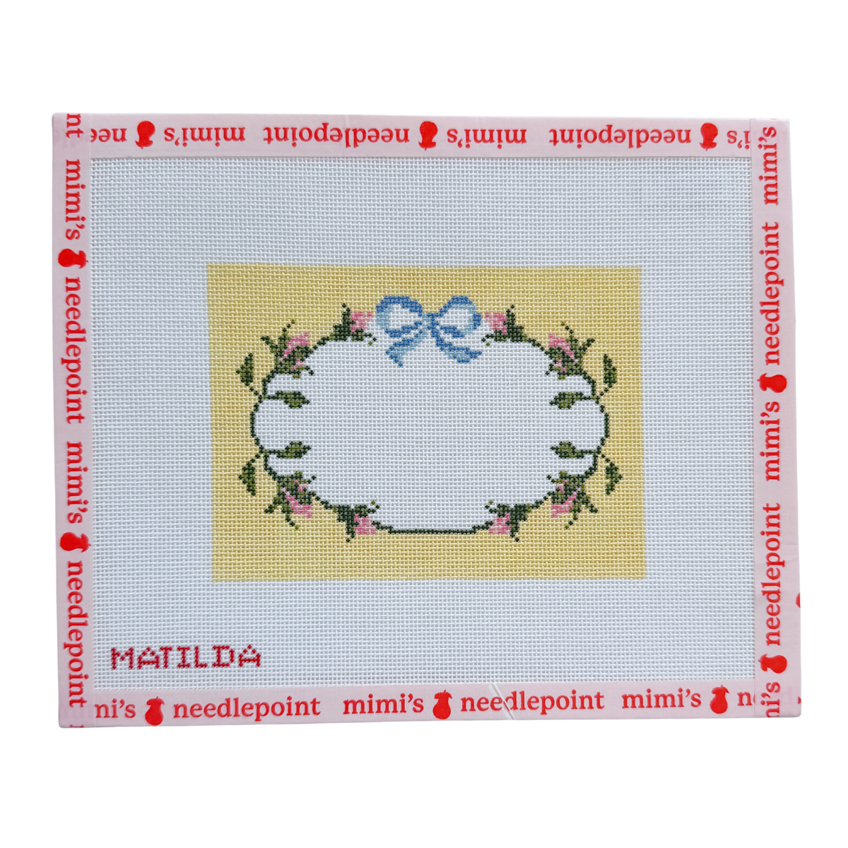 Roses and Ribbon Wreath - Lemon