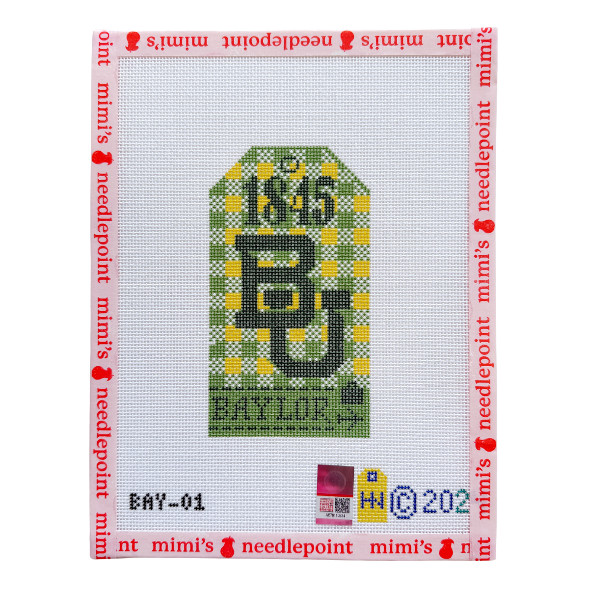 Baylor University Retro Travel Tag