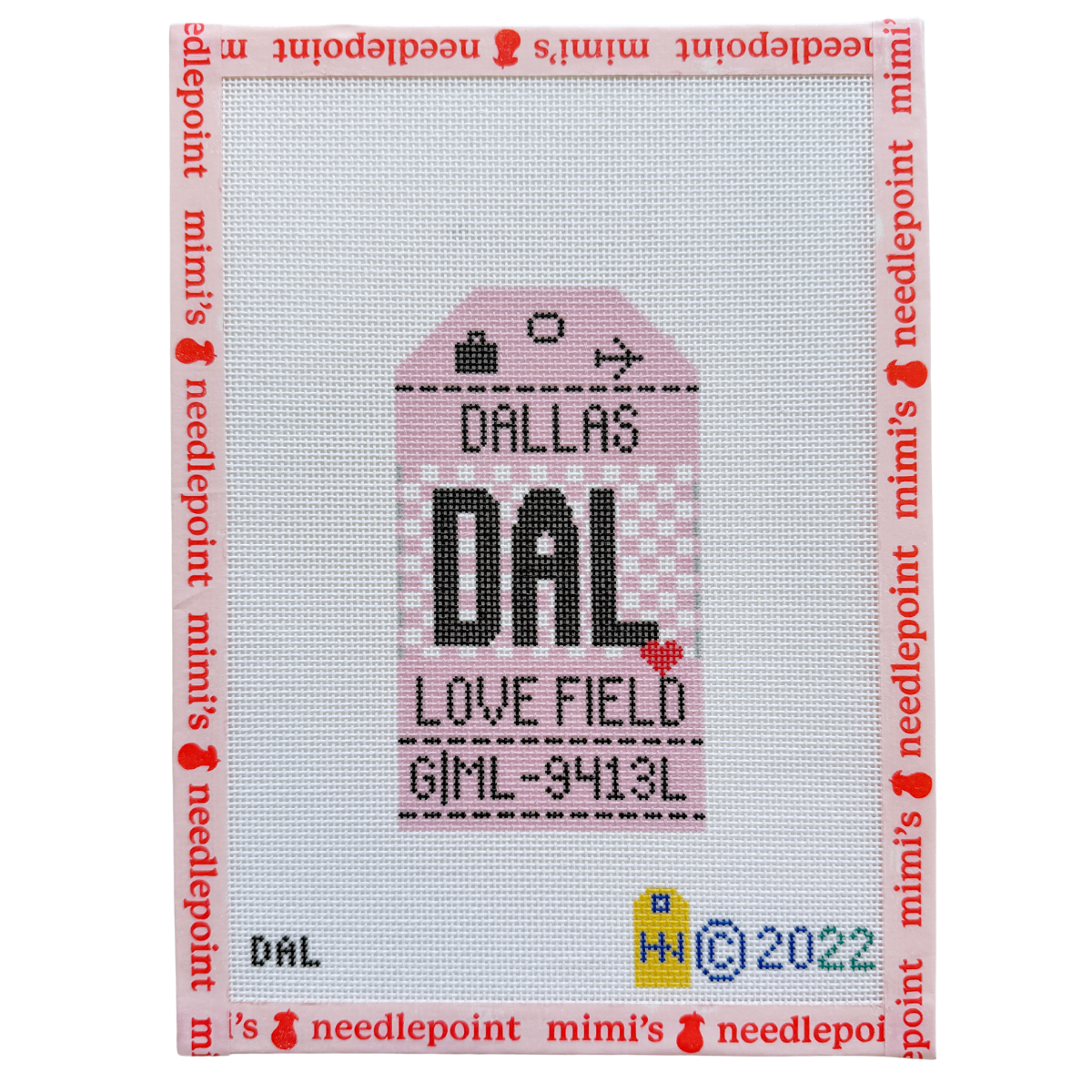 Dallas Love Retro Travel Tag