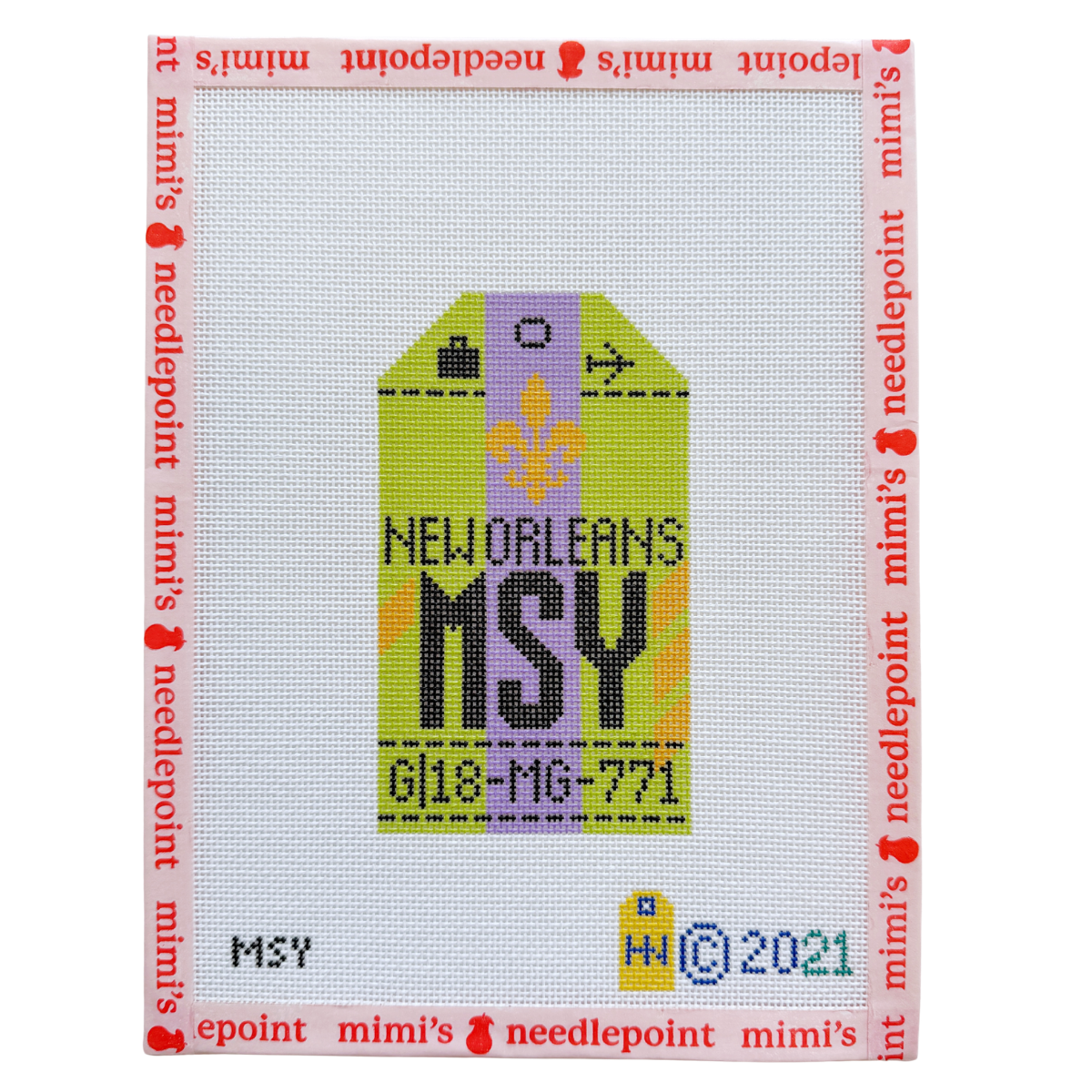 New Orleans Retro Travel Tag