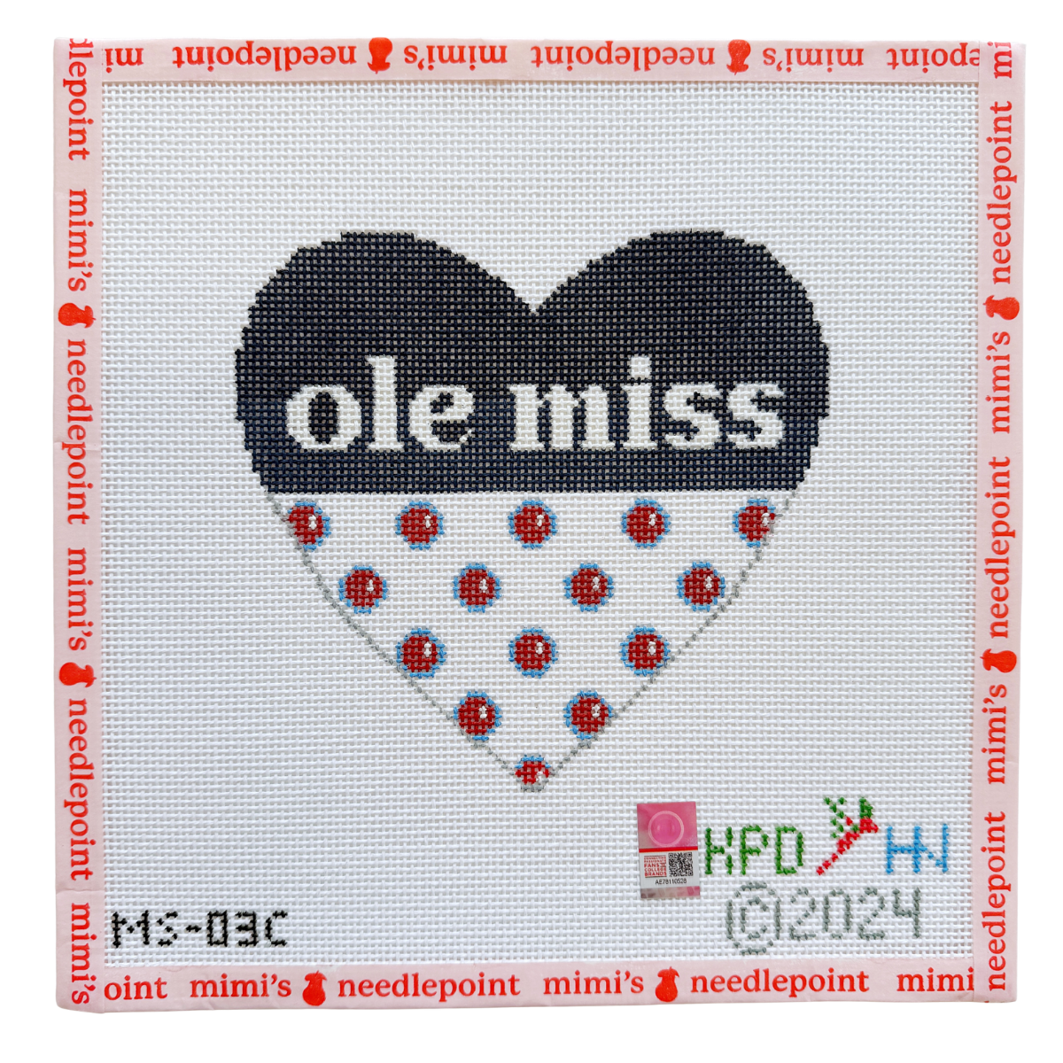 Ole Miss University of Mississippi 6" Heart