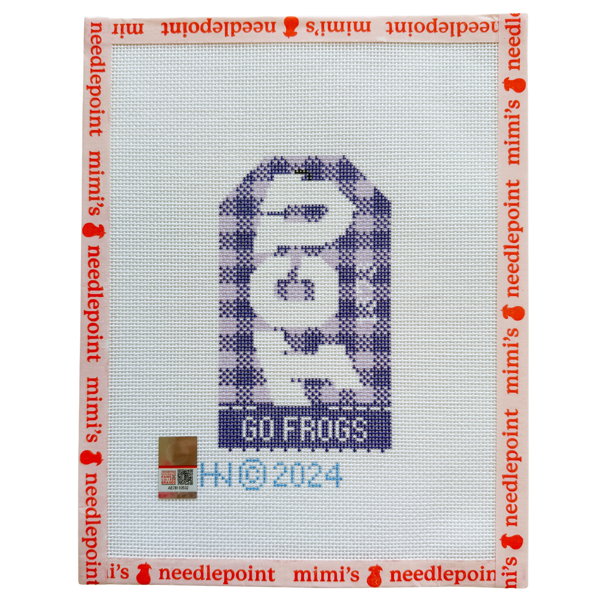Texas Christian University Retro Travel Tag