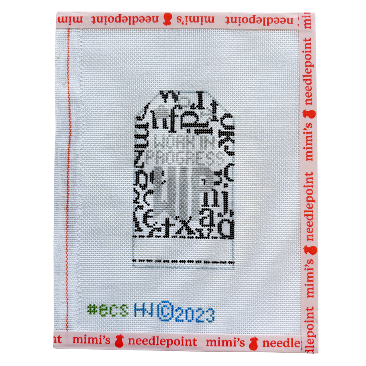 Work In Progress Retro Travel Tag