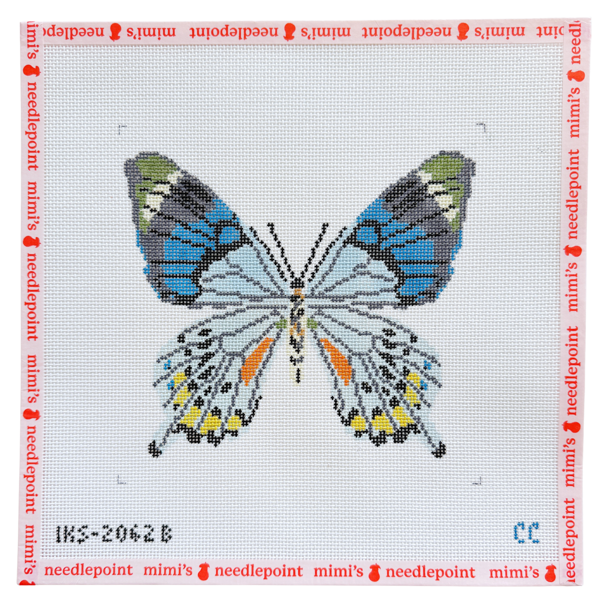 Large Butterfly - Blue Grey