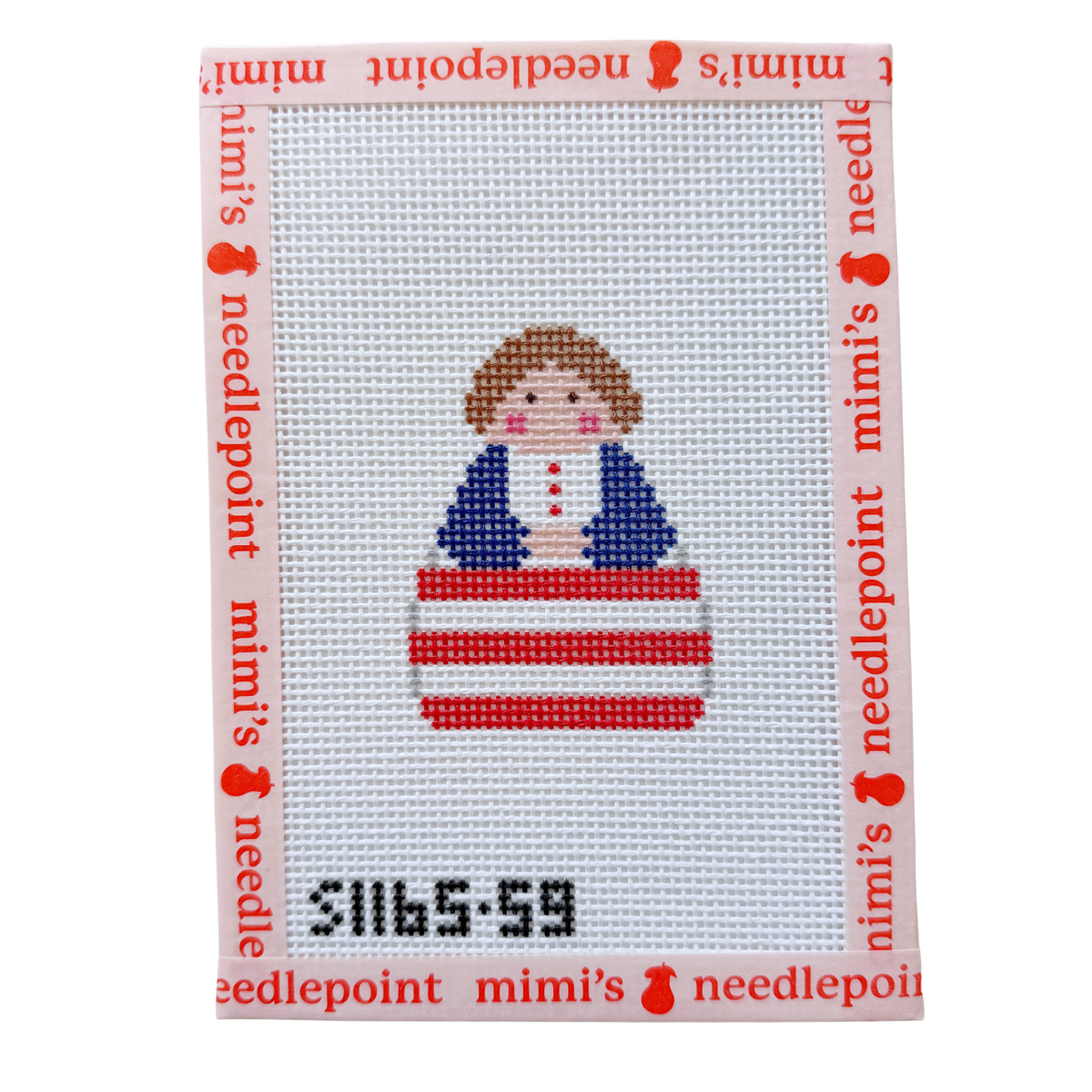 Red White Stripe with Blue Angel