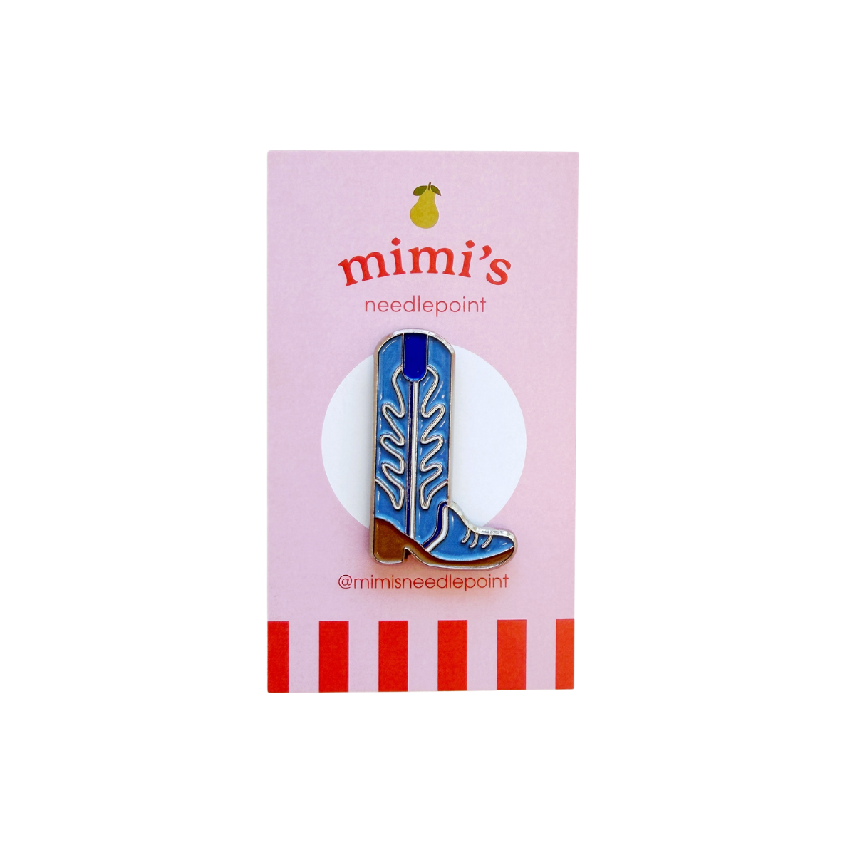 Blue Cowboy Boot Needleminder