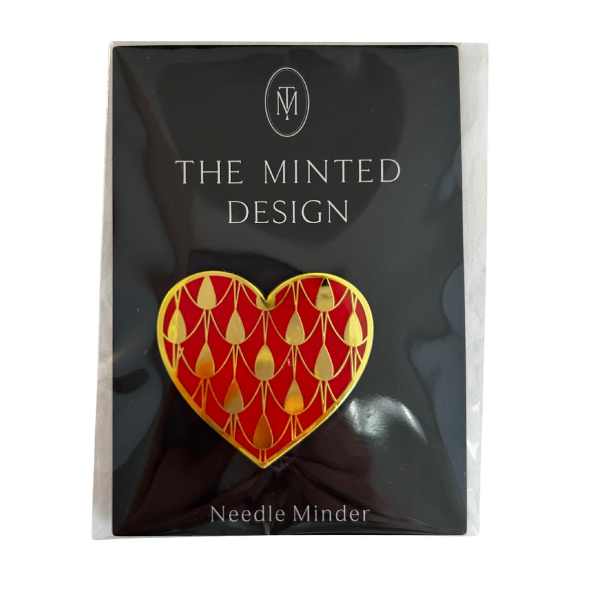 Designer Inspired Red Heart Needleminder