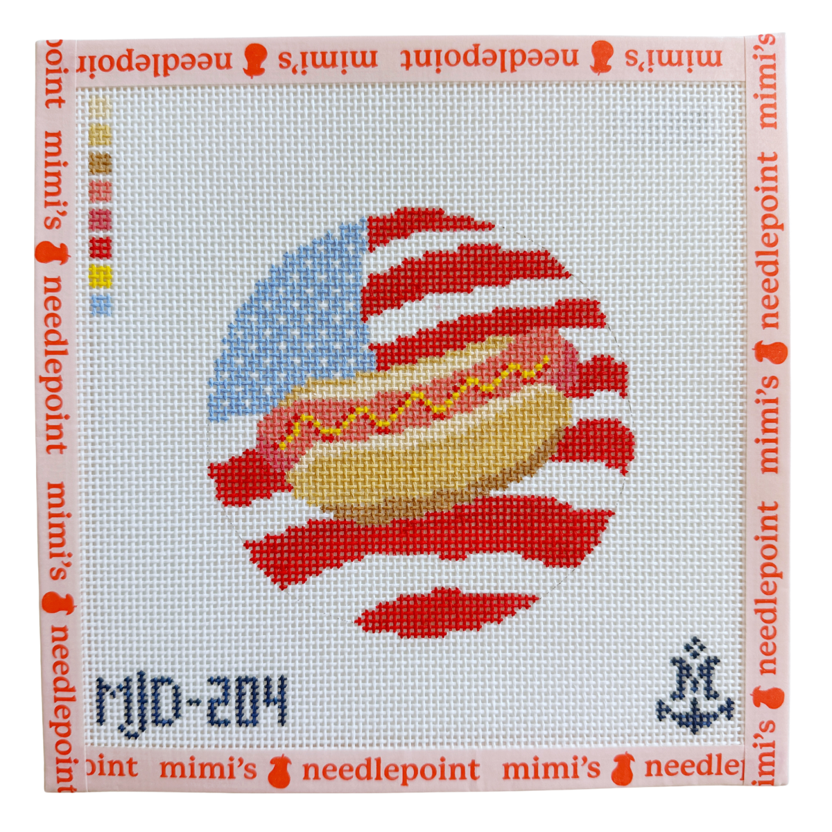 American Flag Hot Dog