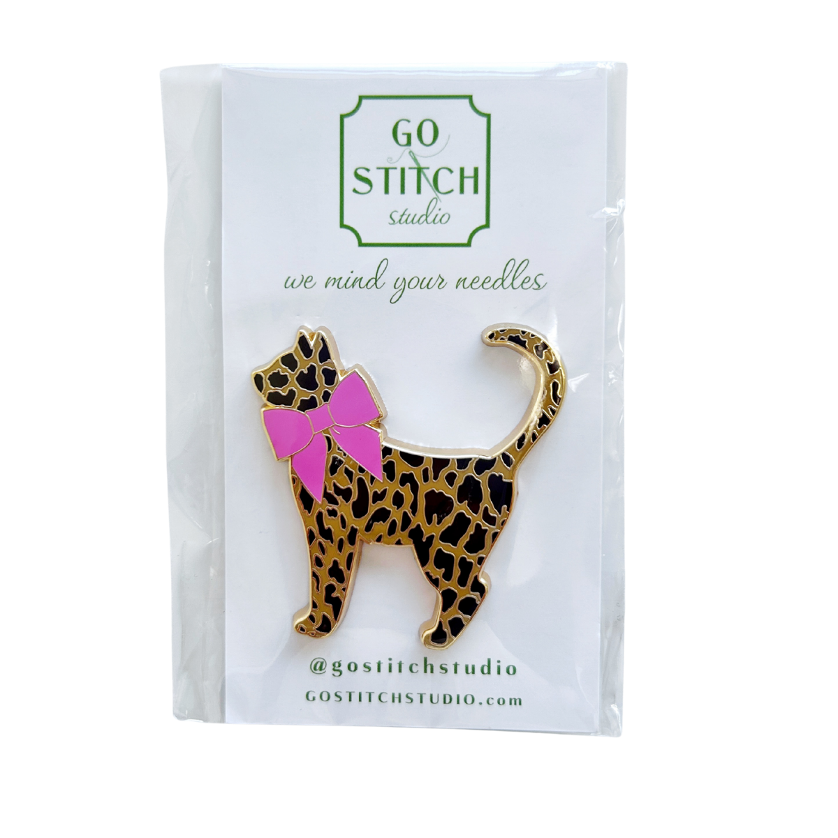 Leopard Kitty Needle Minder