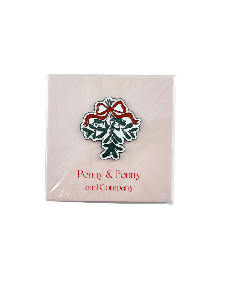 Red Bow Mistletoe Needle Minder