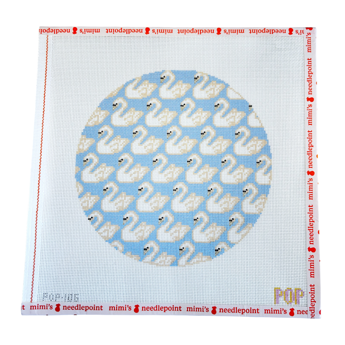 Large Swan Pattern Round (10 inch)