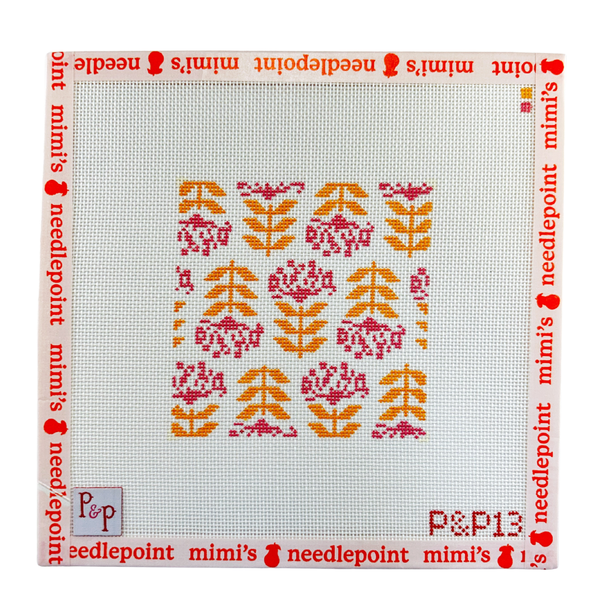 Blocked Begonia Coaster