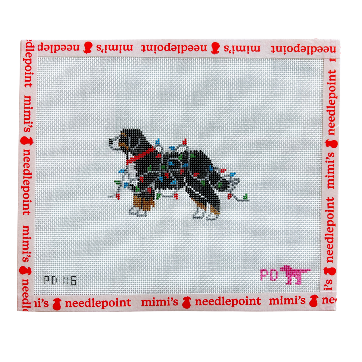 Christmas Lights Bernese Mountain Dog