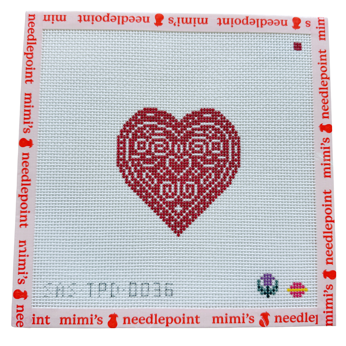 Pink Heart Doily