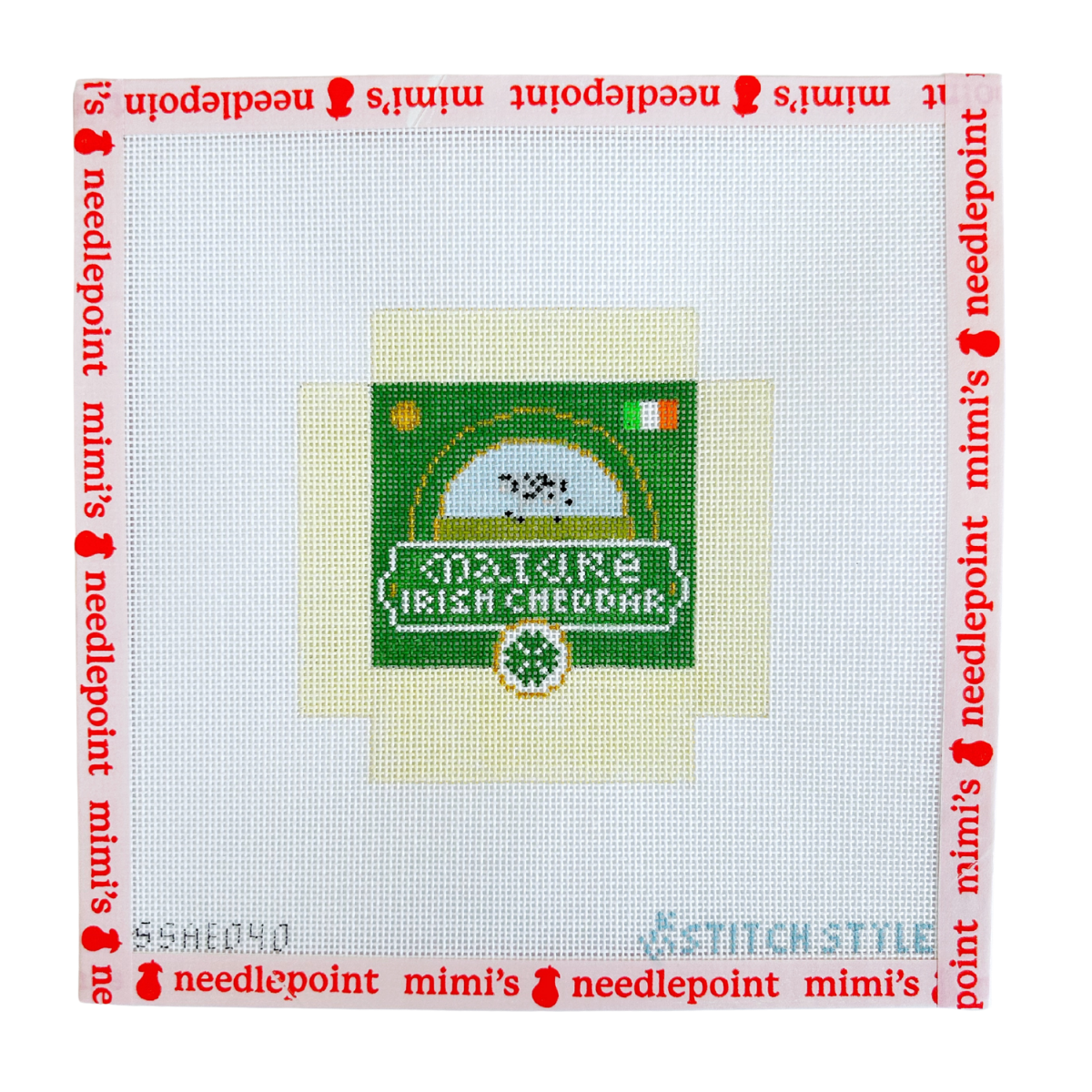 3D Wedge of Irish Cheddar Cheese