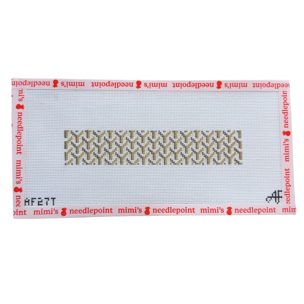 Y Pattern Clutch 14 Mesh Keychain Tan