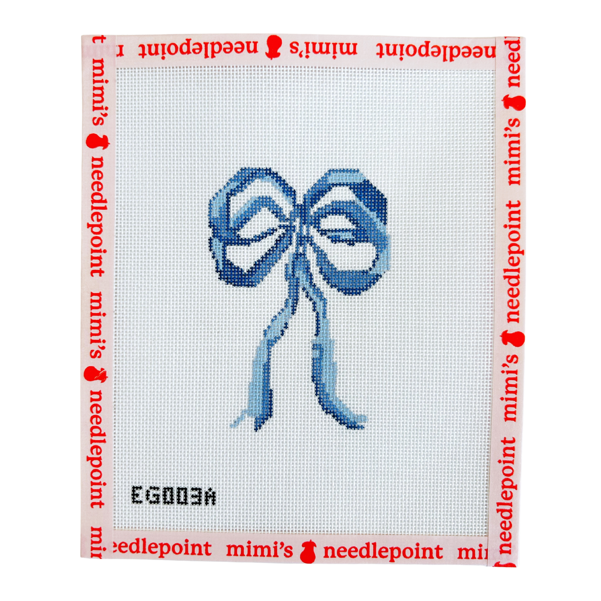 Eleven Gables: Blue Bow Needlepoint Canvases