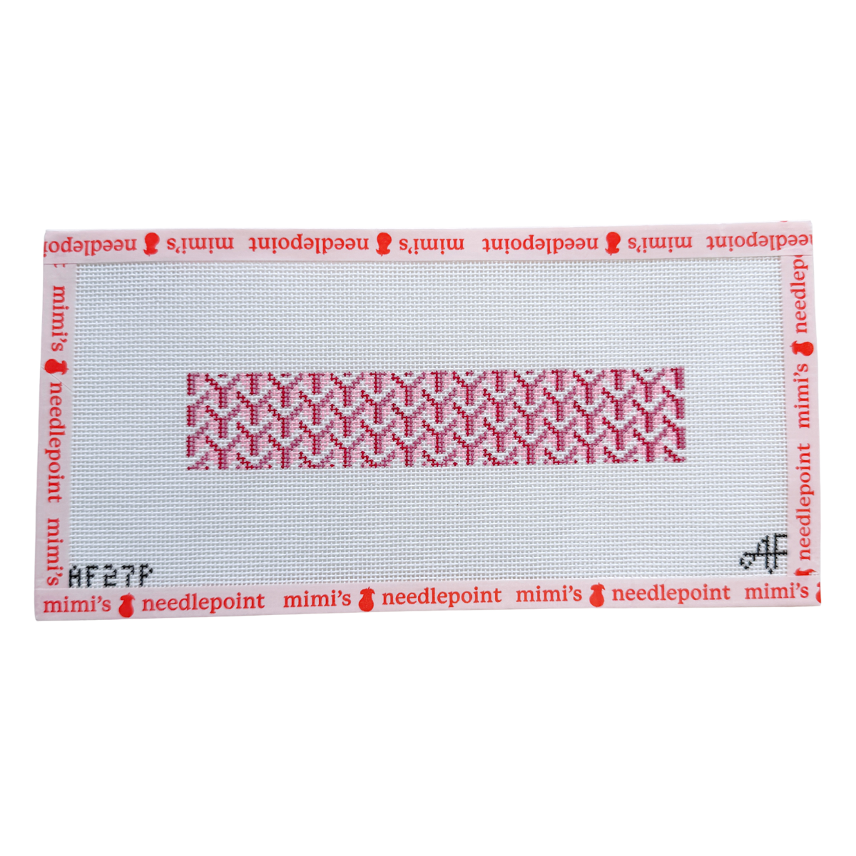 Y Pattern Clutch 14 Mesh Keychain Pink