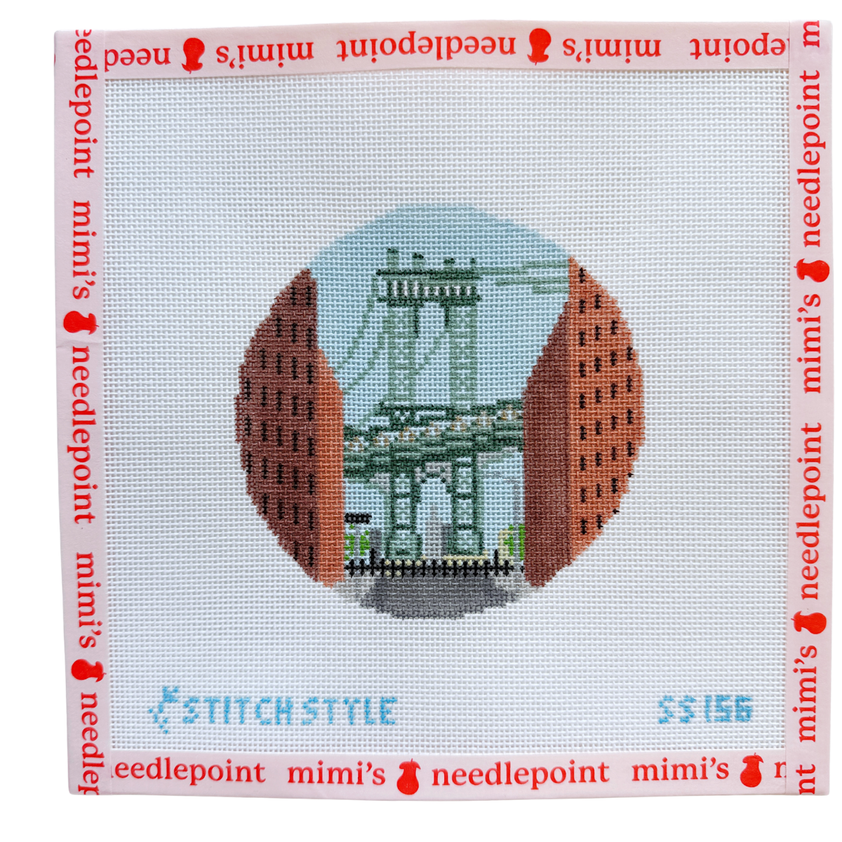New York Manhattan Bridge with Stitch Guide