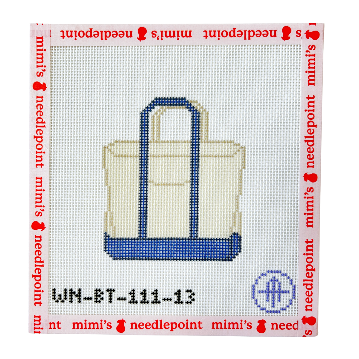 Plain Colored Tote - Blue (13 mesh)