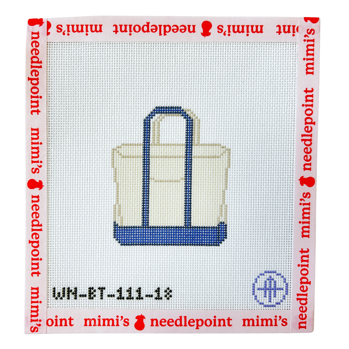 Plain Colored Tote - Blue (18 mesh)
