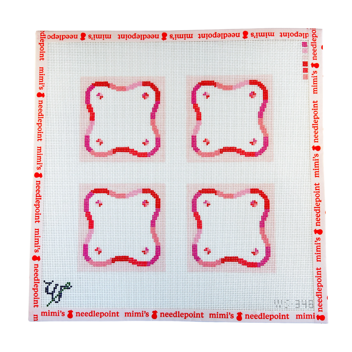 Pink Squiggle Coasters