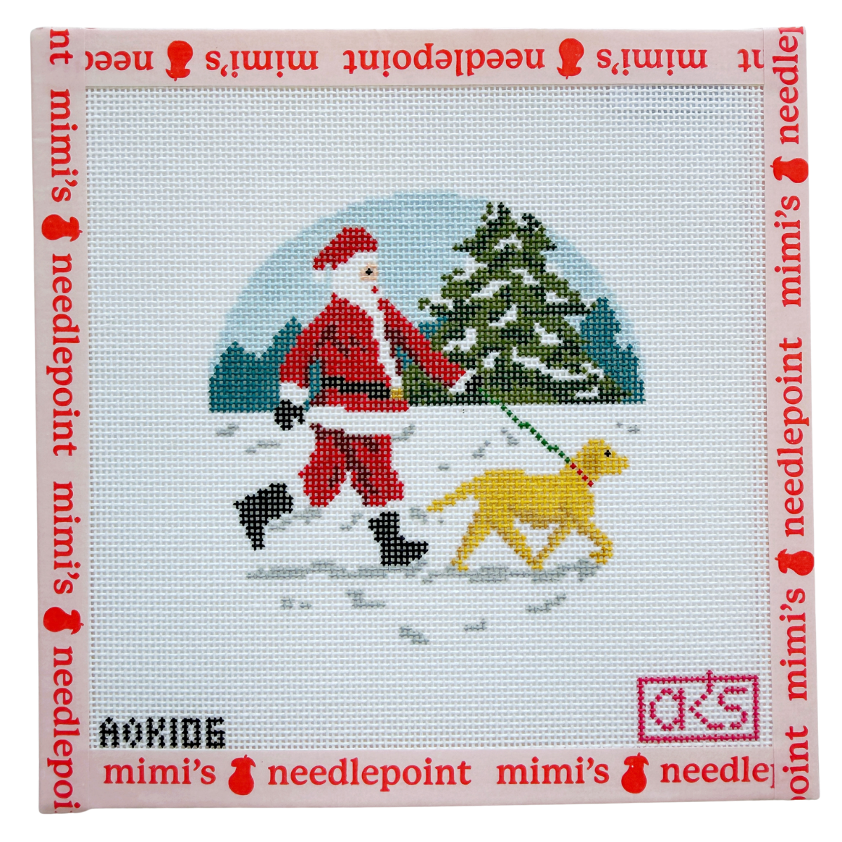 Sporty Santa - Dog Walker - Yellow Lab