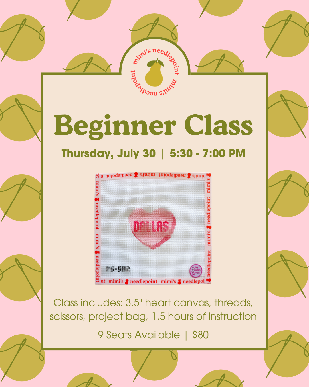 Dallas Heart Beginner Class | July 30