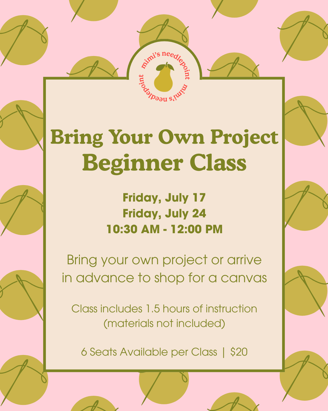 Bring Your Own Project Beginner Class | July 2026