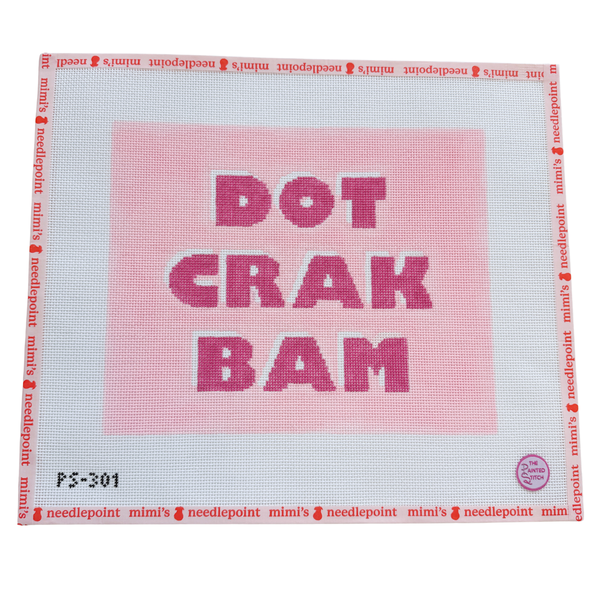 Dot Crack Bam Mahjong Tile Pouch Pink