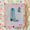 Blue Cowboy Boot Needleminder