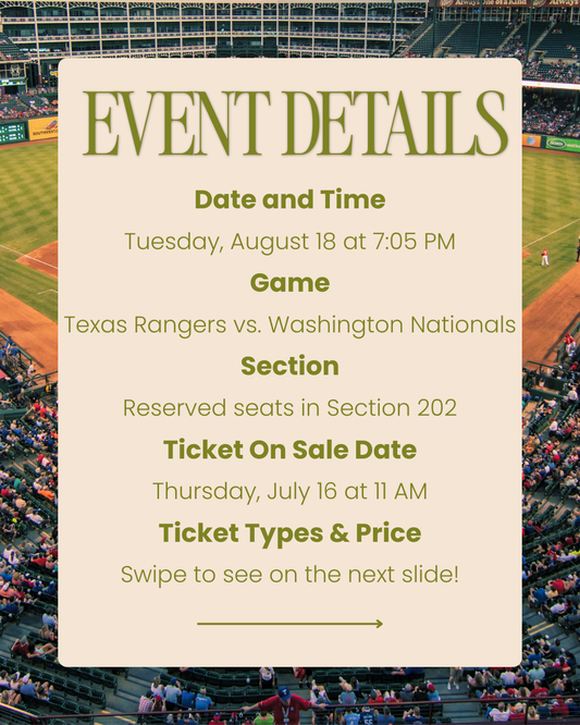 Stitch and Pitch | August 18, 2026