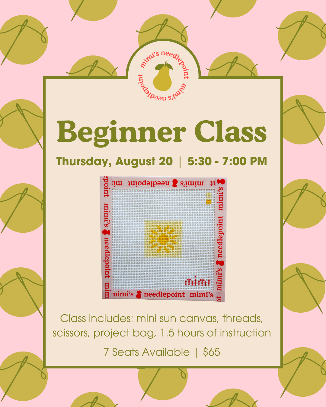 Mini Sun Beginner Class | August 20