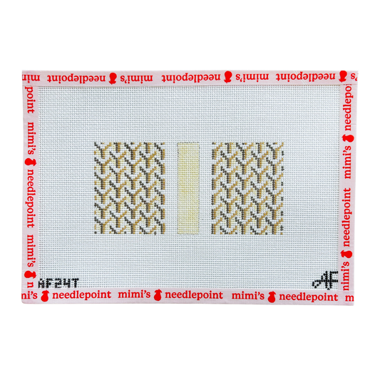 Y Pattern Eyeglass Case Tan - 14 Mesh