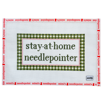 Gingham Stay at Home Needlepointer
