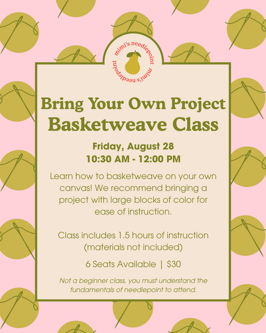 Bring Your Own Project Basketweave Class | August 28, 2026
