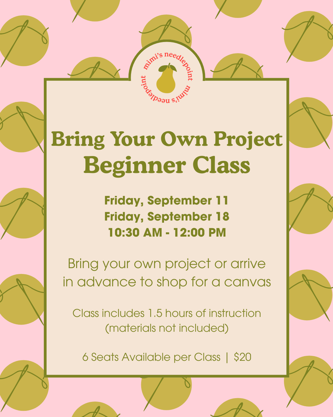 Bring Your Own Project Beginner Class | September 2026