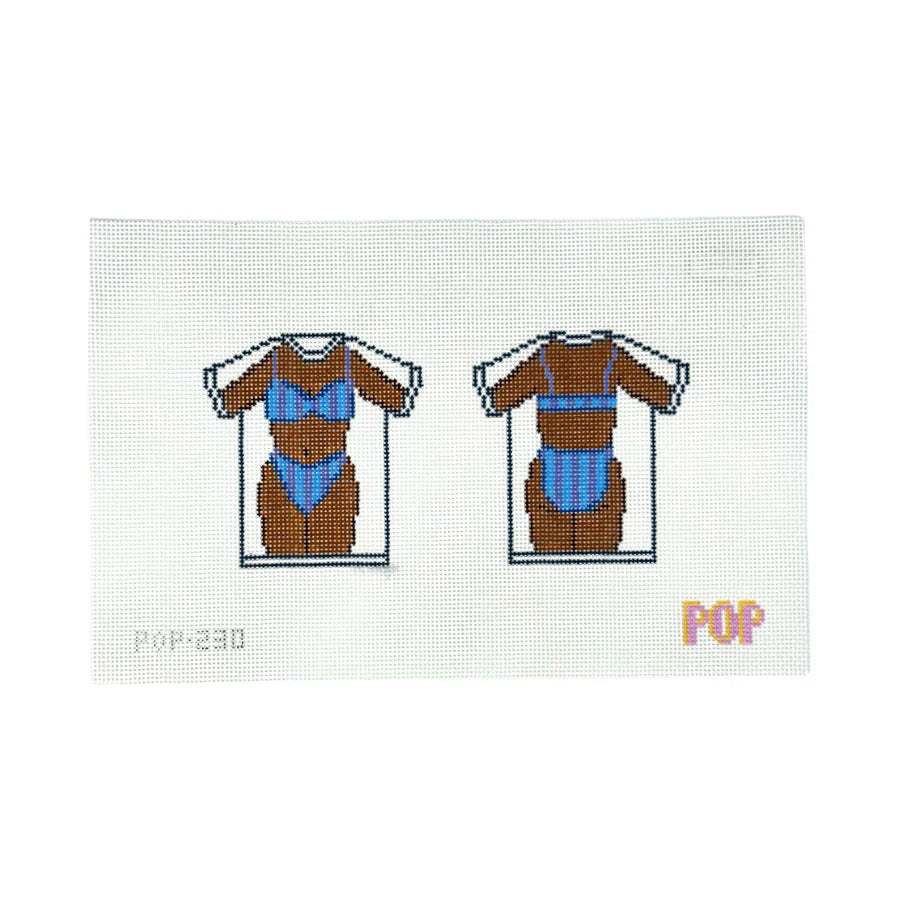 Bikini Shirt - Teal- Trunk Show