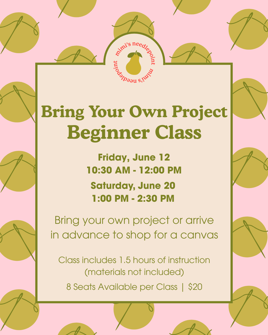Bring Your Own Project Beginner Class | June 2026