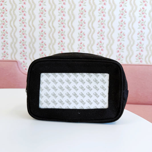 Cosmetic Bag - Black Canvas
