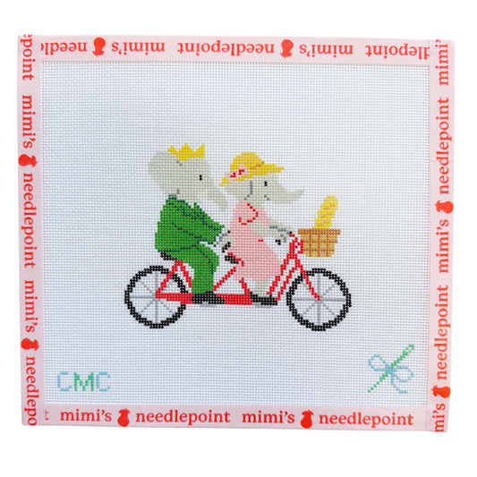 Babar & Celeste on Tandem Bike