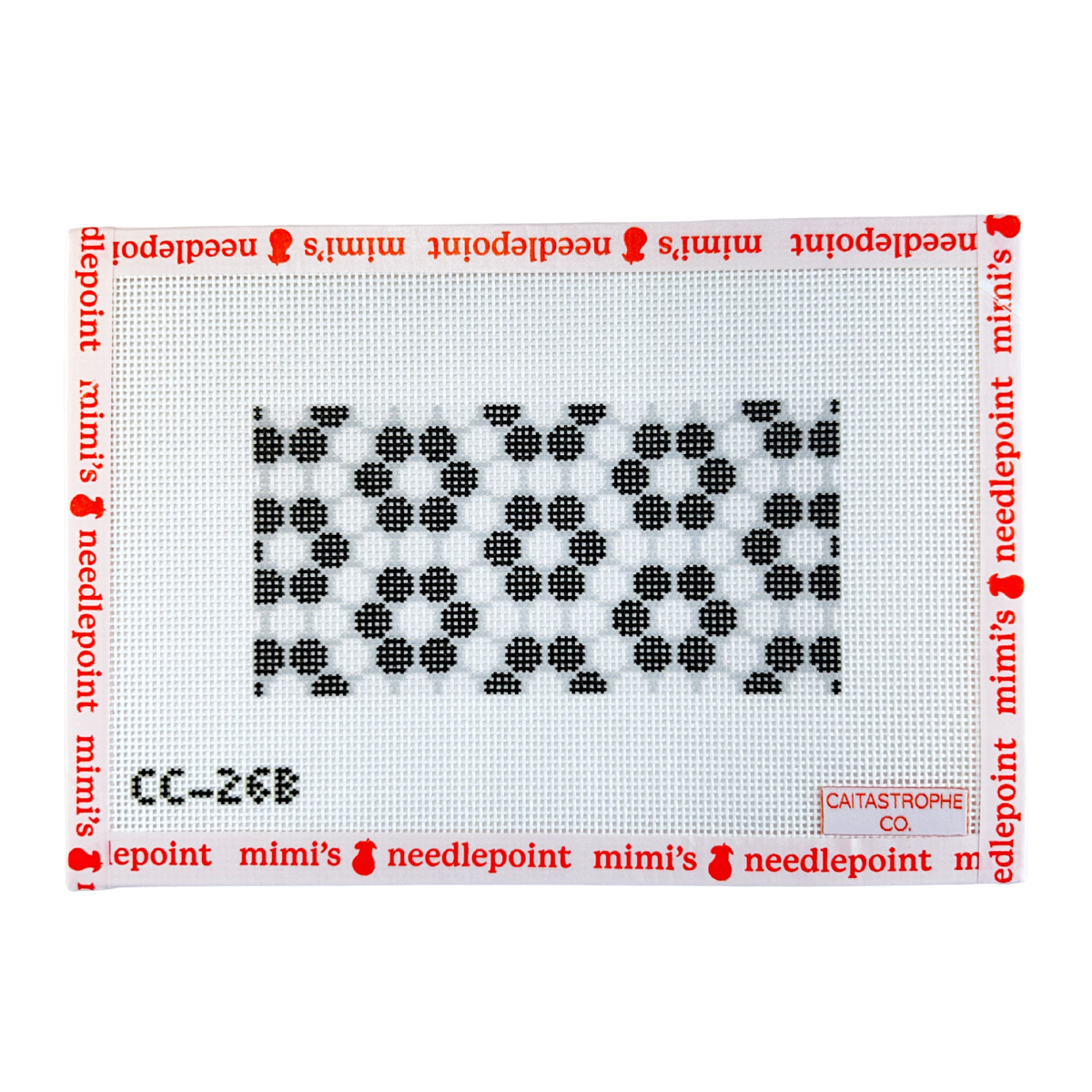 Bistro Tile Daisy Purse Insert - Black