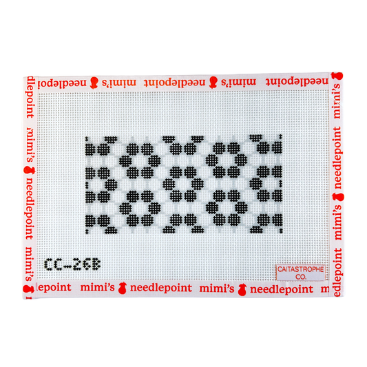 Bistro Tile Daisy Purse Insert - Black